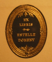 Ex-libris di Carrie Estelle Doheny (1875-1958)