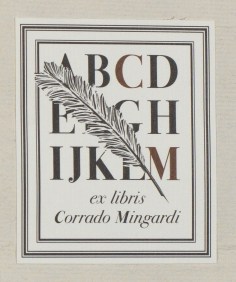 Fig. 8. Ex-libris di Corrado Mingardi